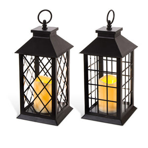Classic Lantern With Candle - Knot and Nest Designs