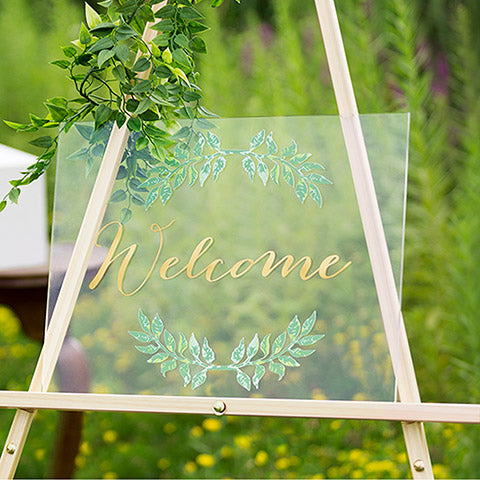 Welcome Wedding Acrylic Sign - Knot and Nest Designs